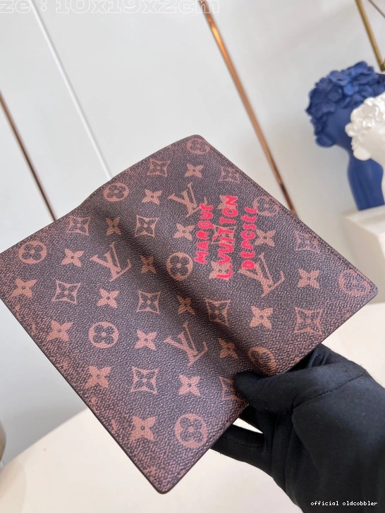 Official oldcobbler BRAZZA LOUIS VUITTON WALLET-10*19*2cm 0709